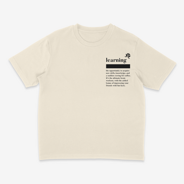 T138W Camiseta de definición de aprendizaje