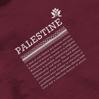 Sudadera con capucha de definición de Palestina