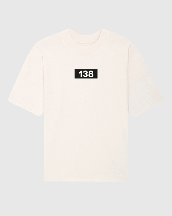 138 Box Print Organic Cotton Oversized T-Shirt