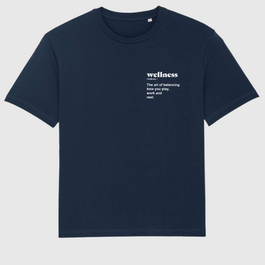 Camiseta holgada de definición de bienestar